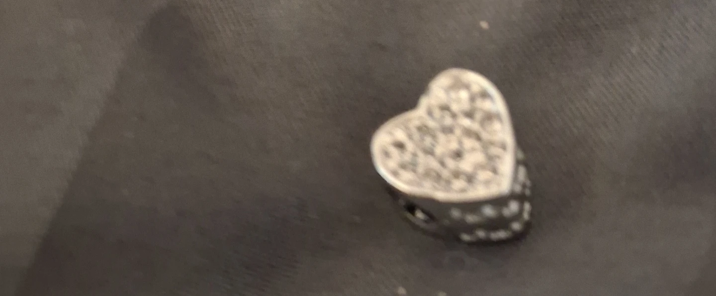 Silver Tone Bracelet with Heart Charm and Ring - photo 5