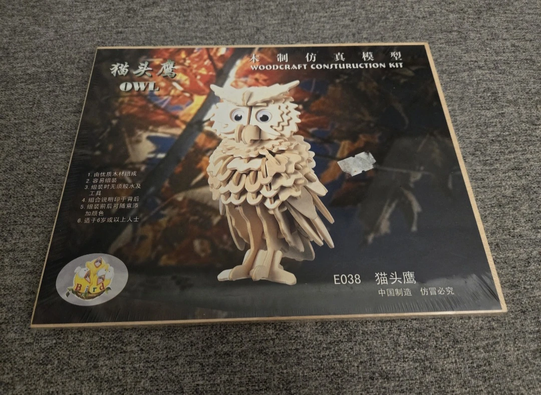 Owl - Woodcraft Construction kit ⚽️