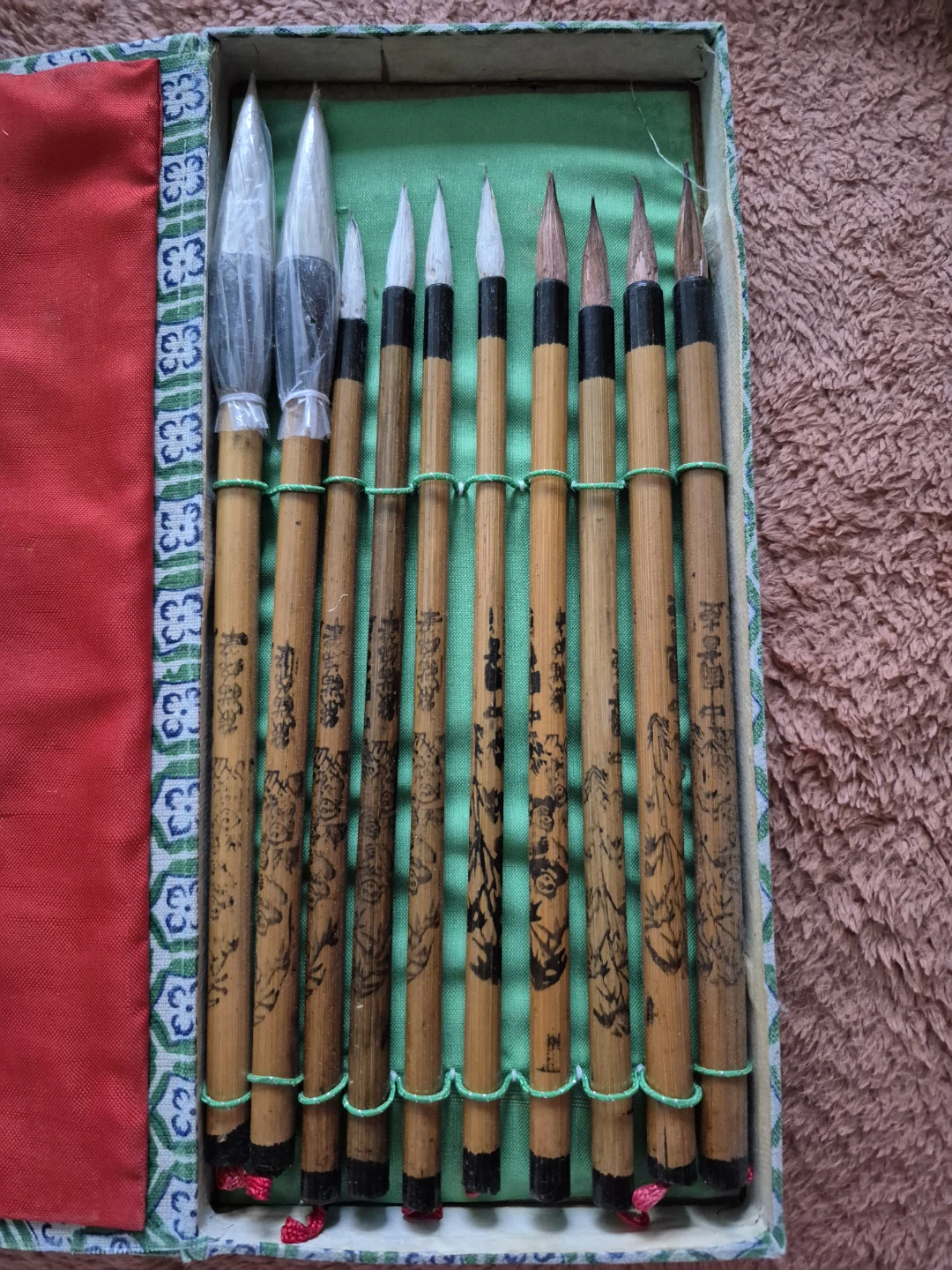Vintage Chinese Calligraphy Brush Set Never Used - photo 3