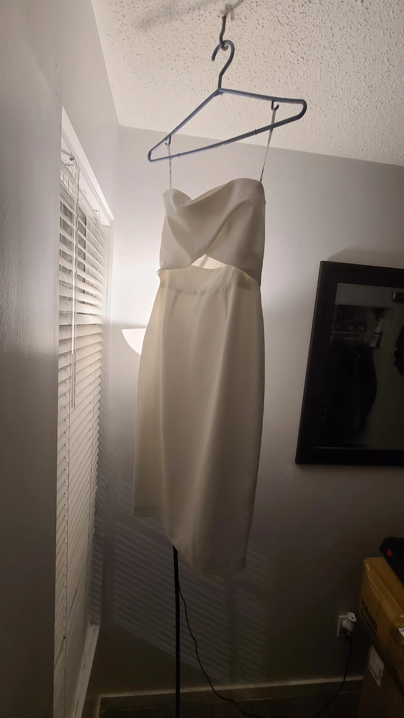 -Classy White Dress