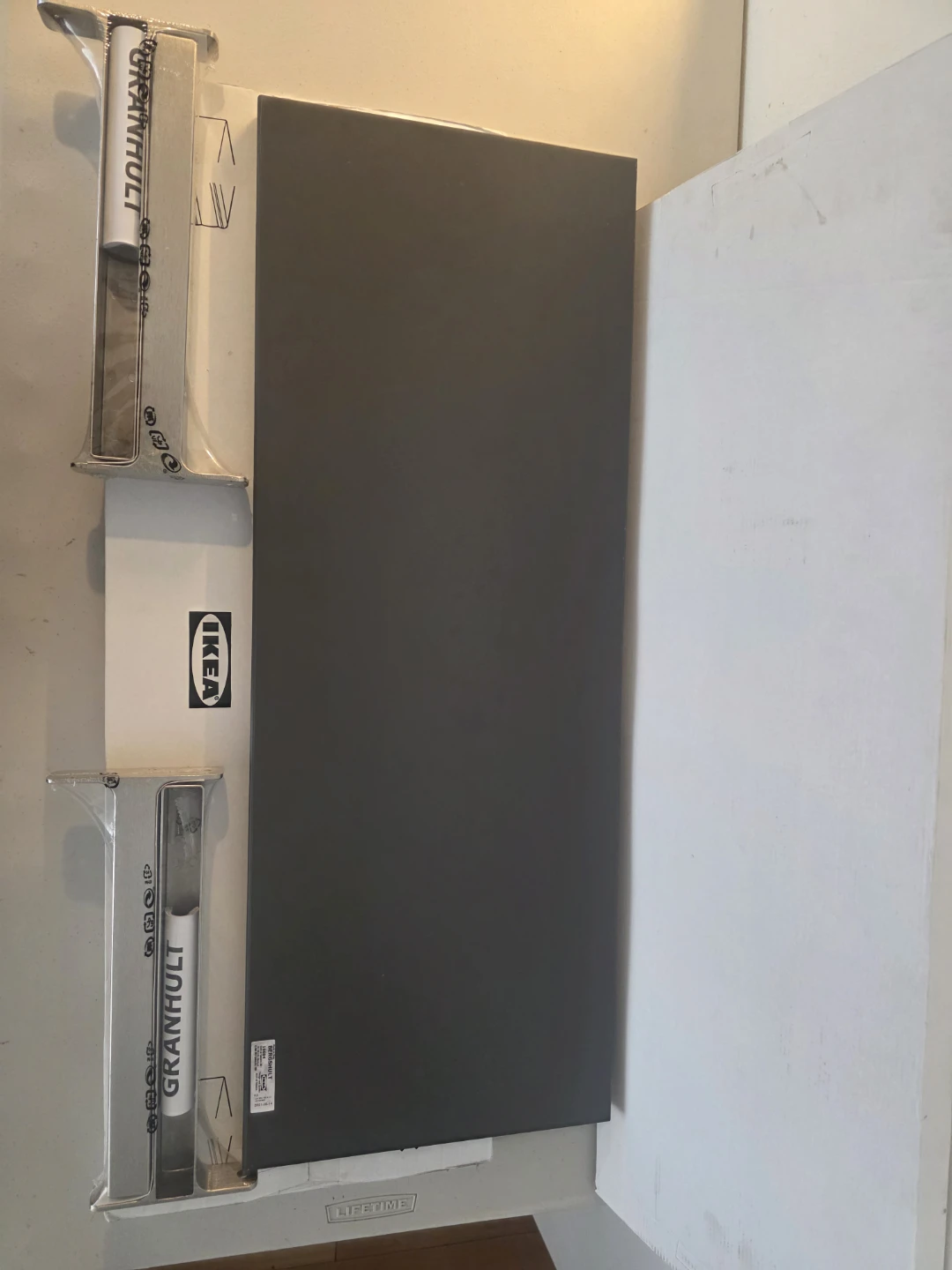 IKEA BERGSHULT / GRANHULT Wall Shelf Brown-black/Nickel Plated - photo 2