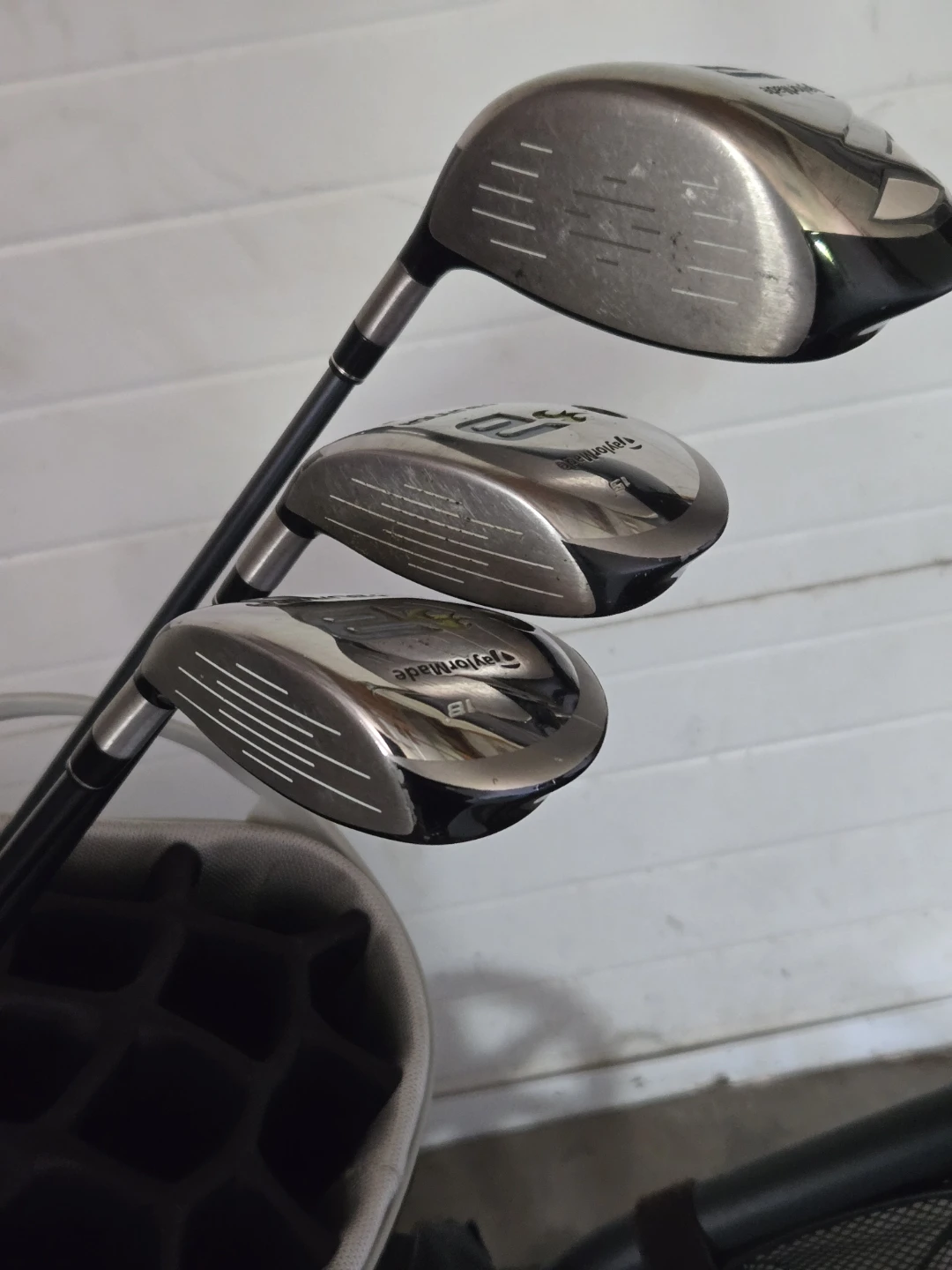 Taylormade Supreme Bag/ Clicgear Pull Cart / Burner,3,5 Woods - photo 4