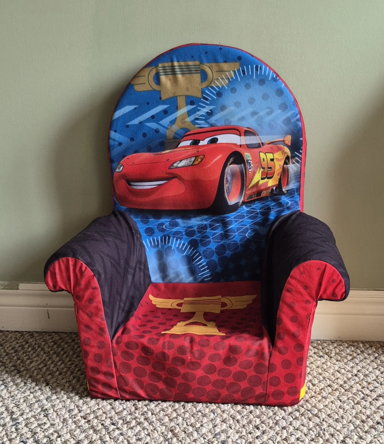 Disney Pixar Cars Lightning McQueen Toddler Chair