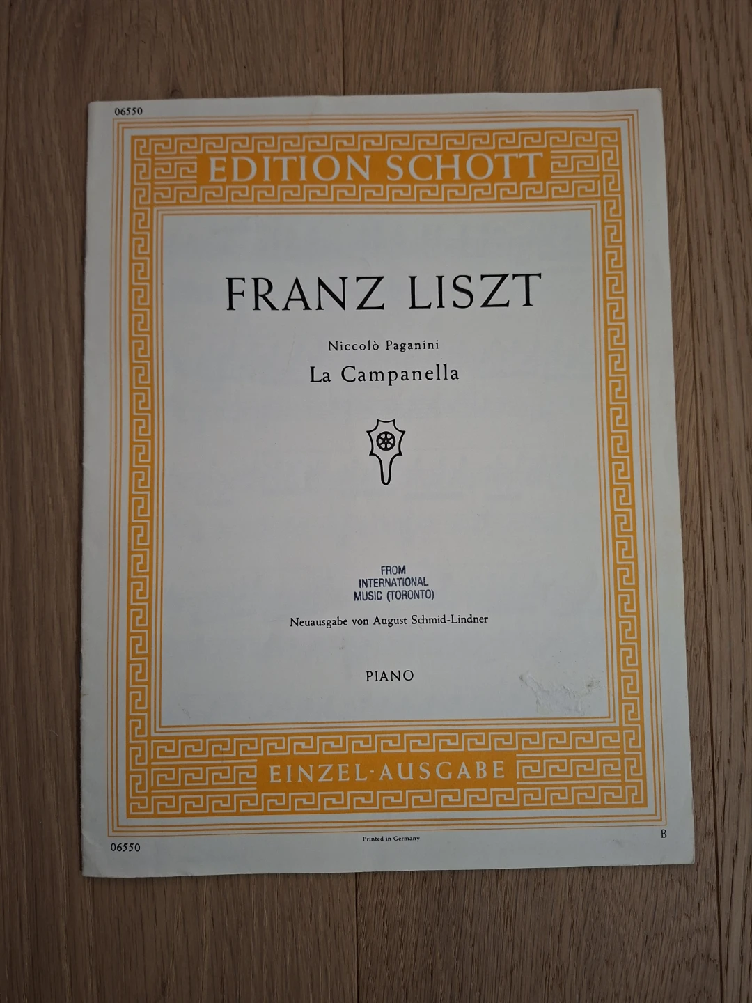 Franz Liszt La Campanella Piano Sheet Music