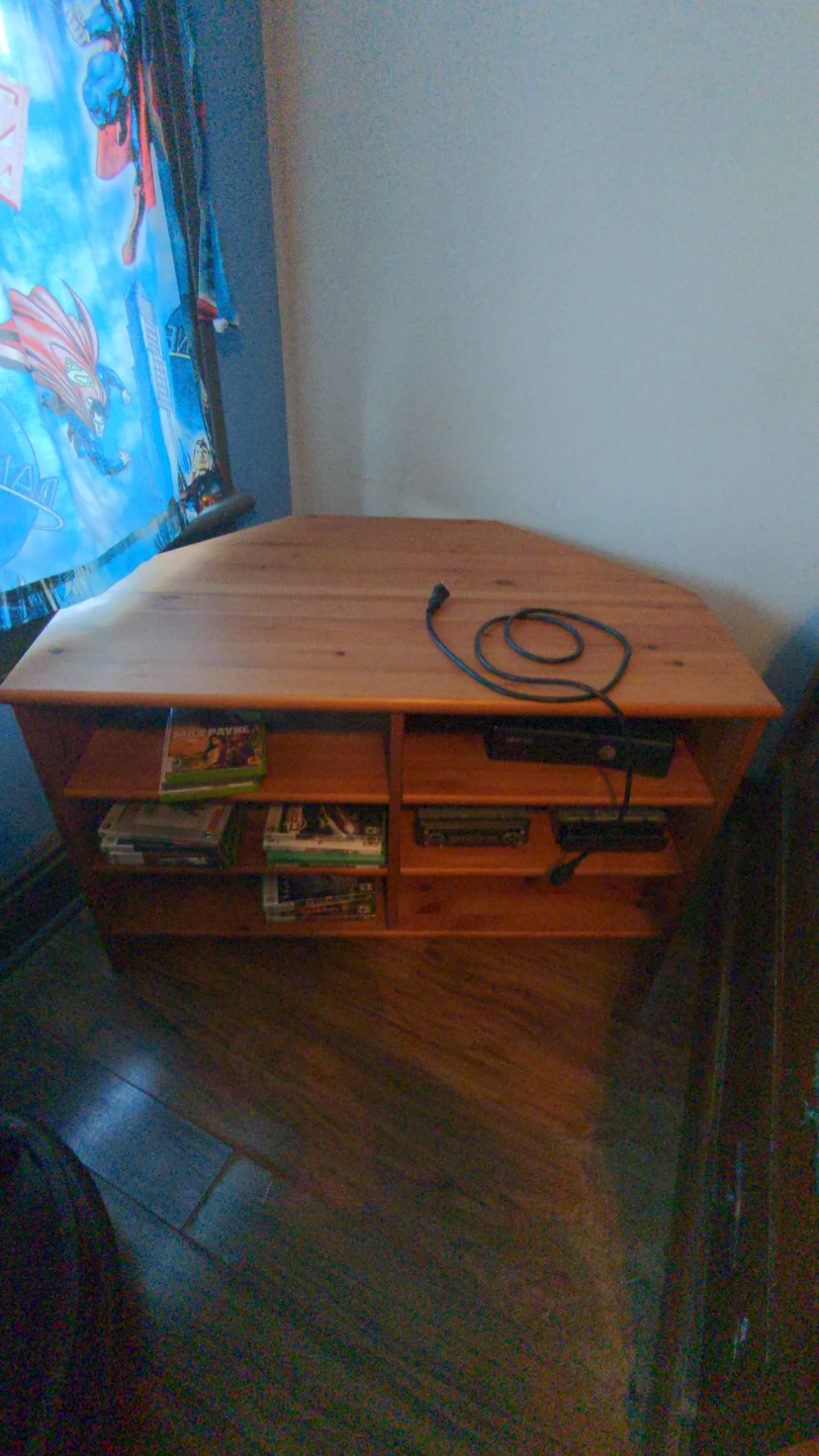 Wooden Corner Entertainment Unit