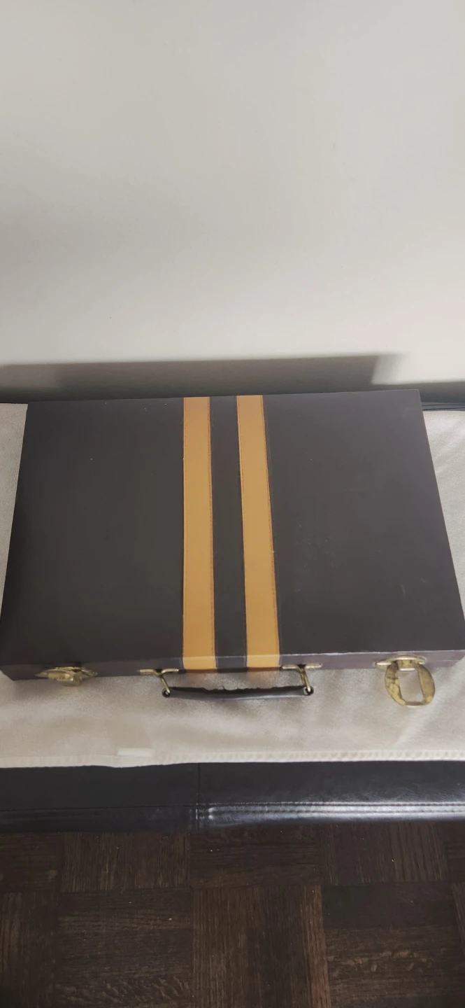 ⚽️Backgammon board game (leather) - photo 3