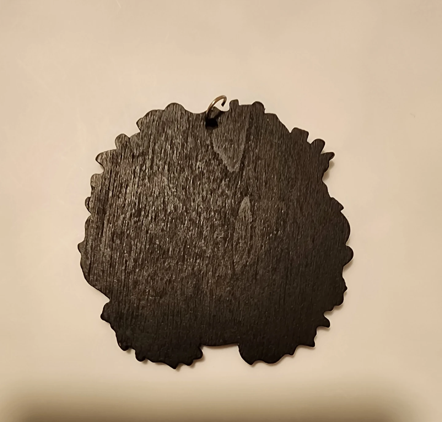 Wooden Afro Woman with Flower Pendant - photo 2