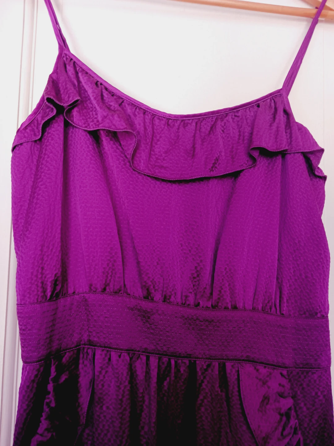 MARC BY MARC JACOBS Purple Ruffle 100% Silk Dress. 10. - photo 2