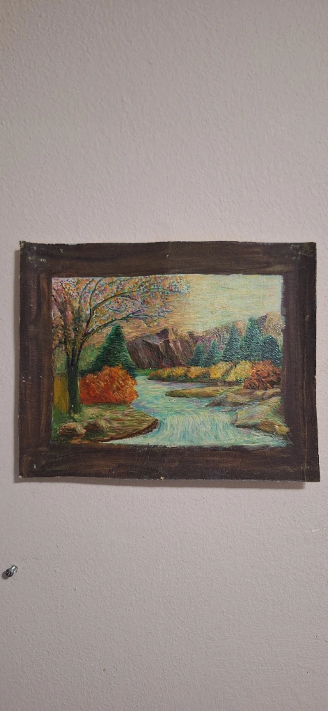 Framed Landscape Oil Painting - photo 2