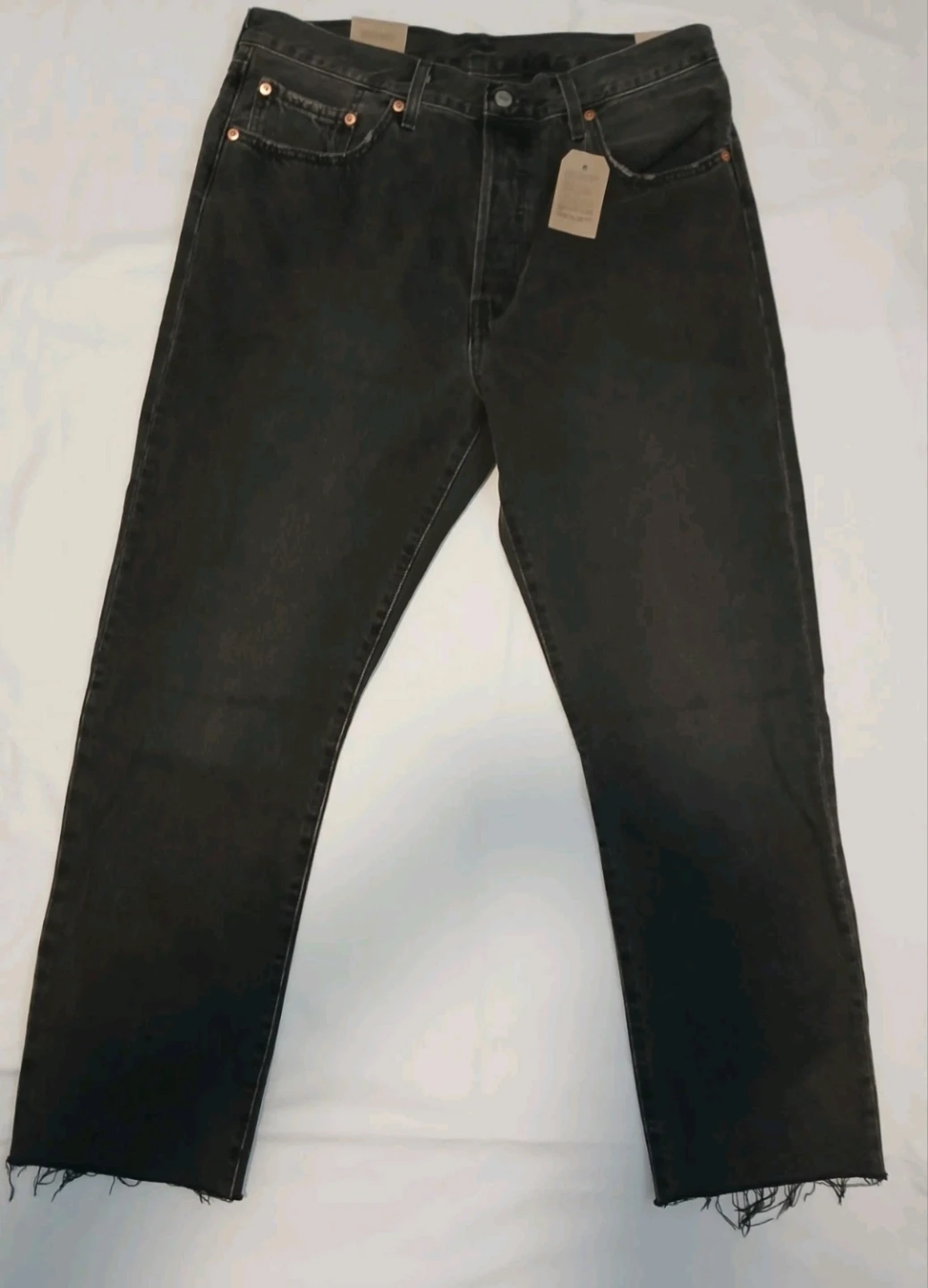 NEW Levi's 501 Original Cropped Jeans Women's 32x28 Black - photo 5