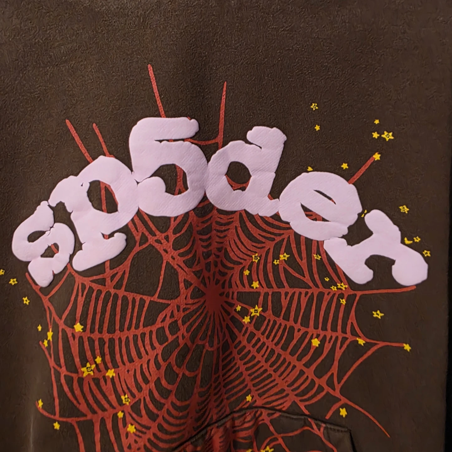 SP5DER Spider Web Hoodie - Brown M - photo 4