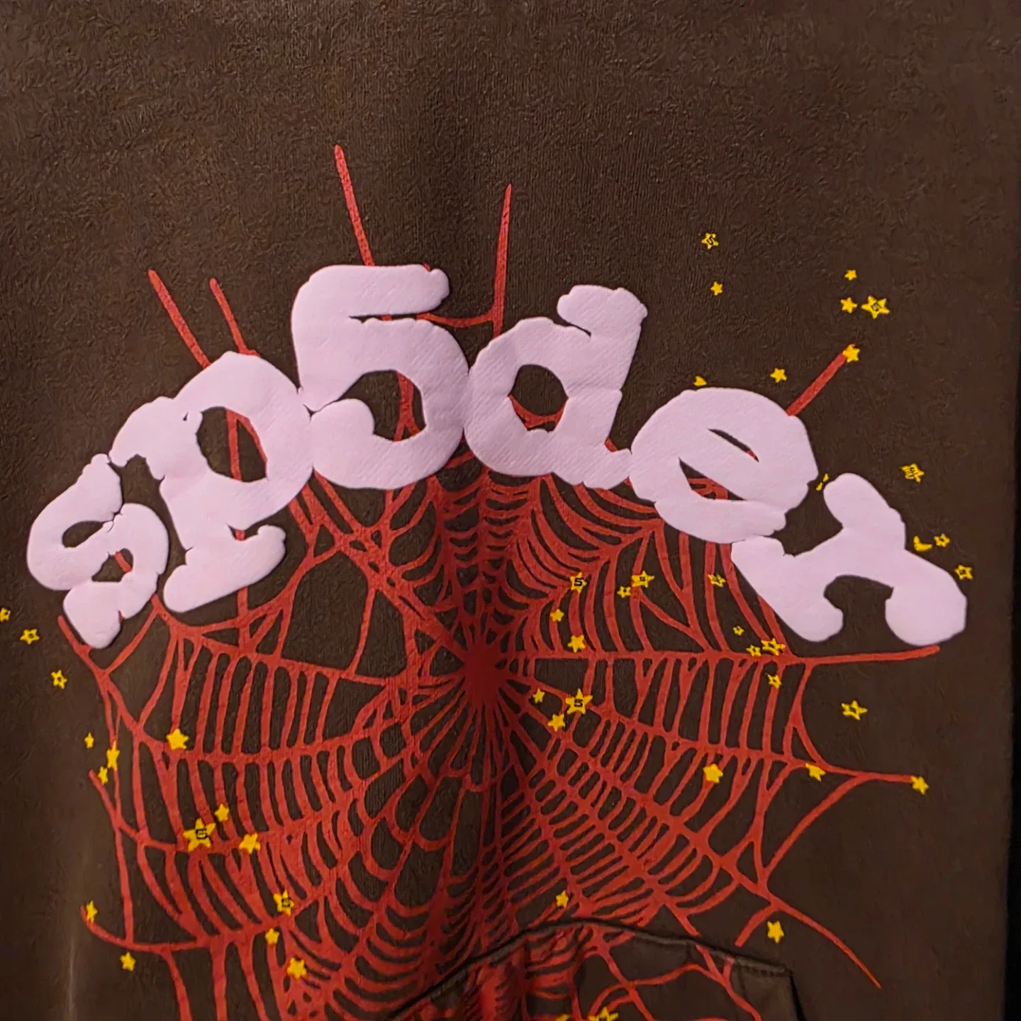 SP5DER Spider Web Hoodie - Brown M - photo 4