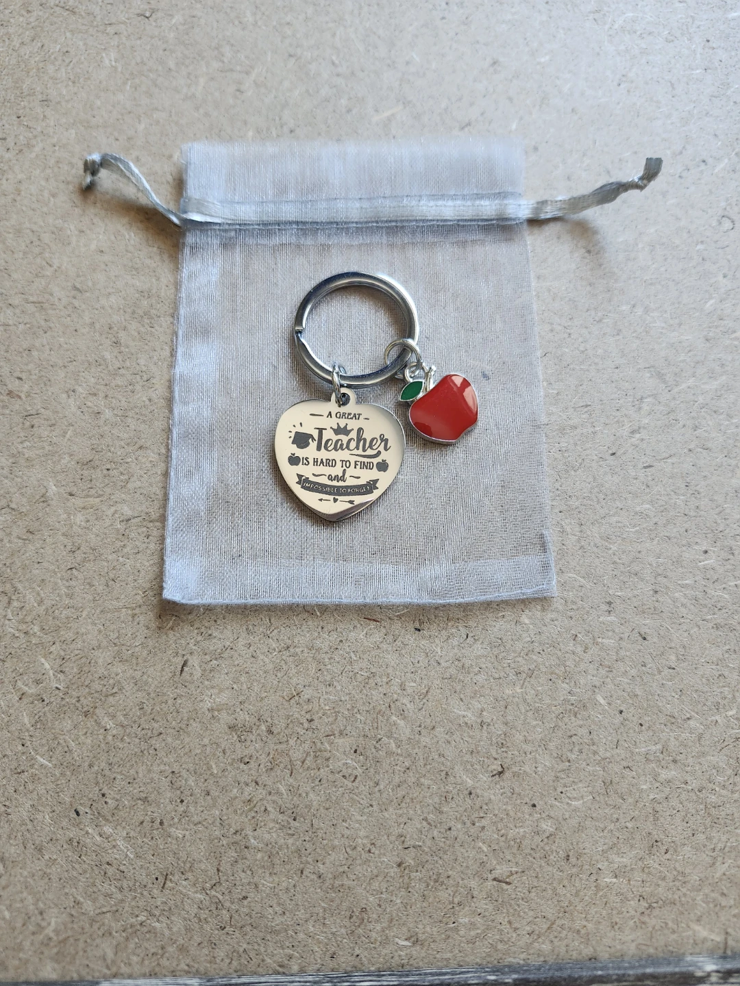 Teacher's Year End Gifts - Keychains with Charm