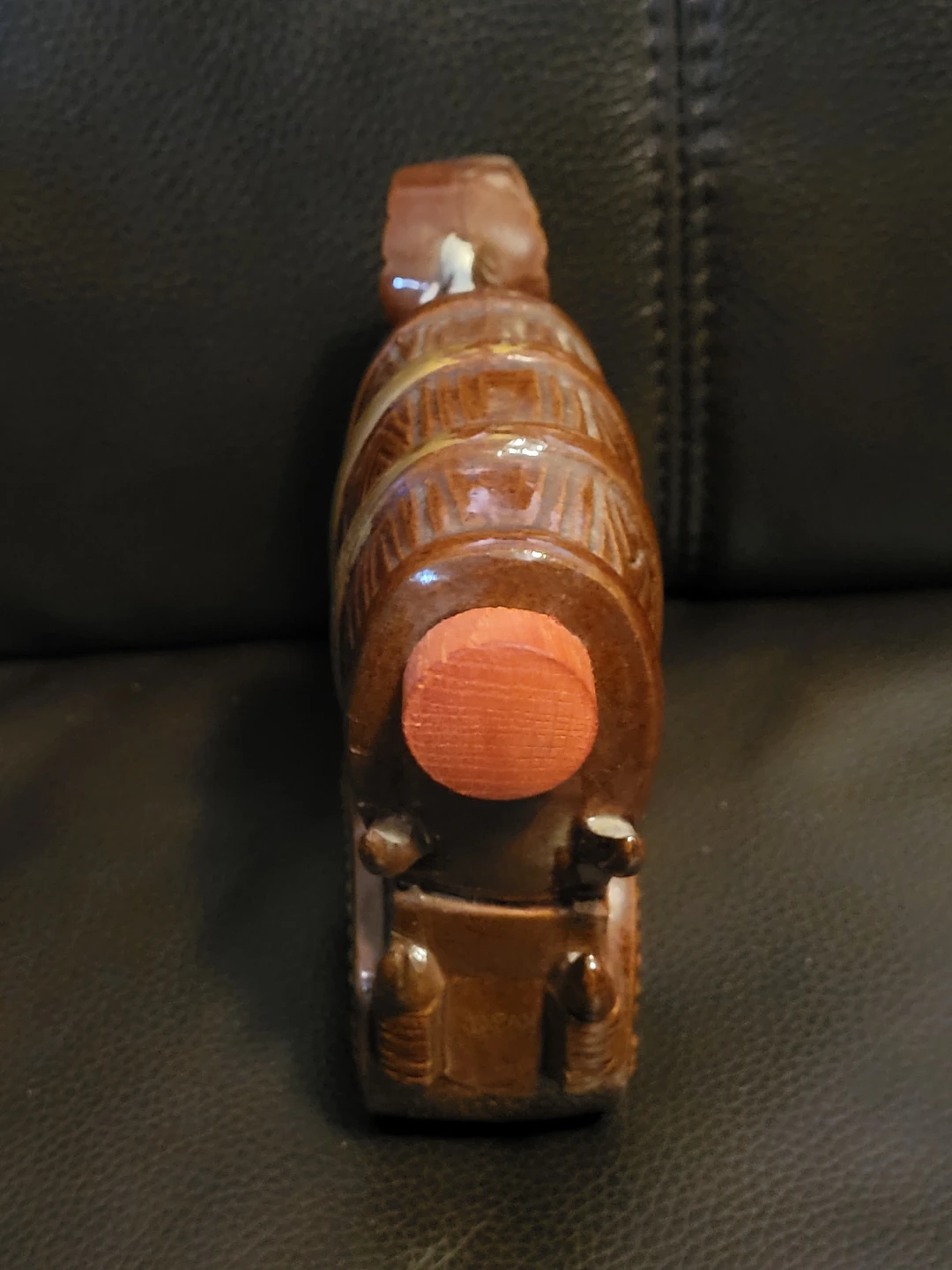 Horse and Barrel Wagon Figurine - photo 4