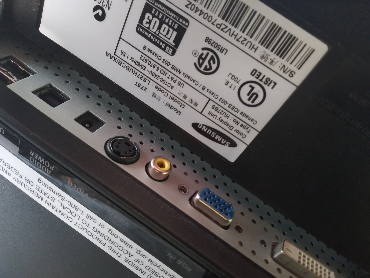 Samsung SyncMaster 27" Monitor - photo 5