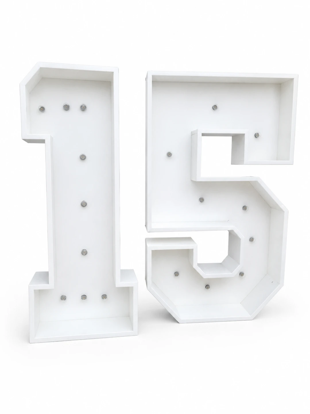 White Light Up "15" Numbers