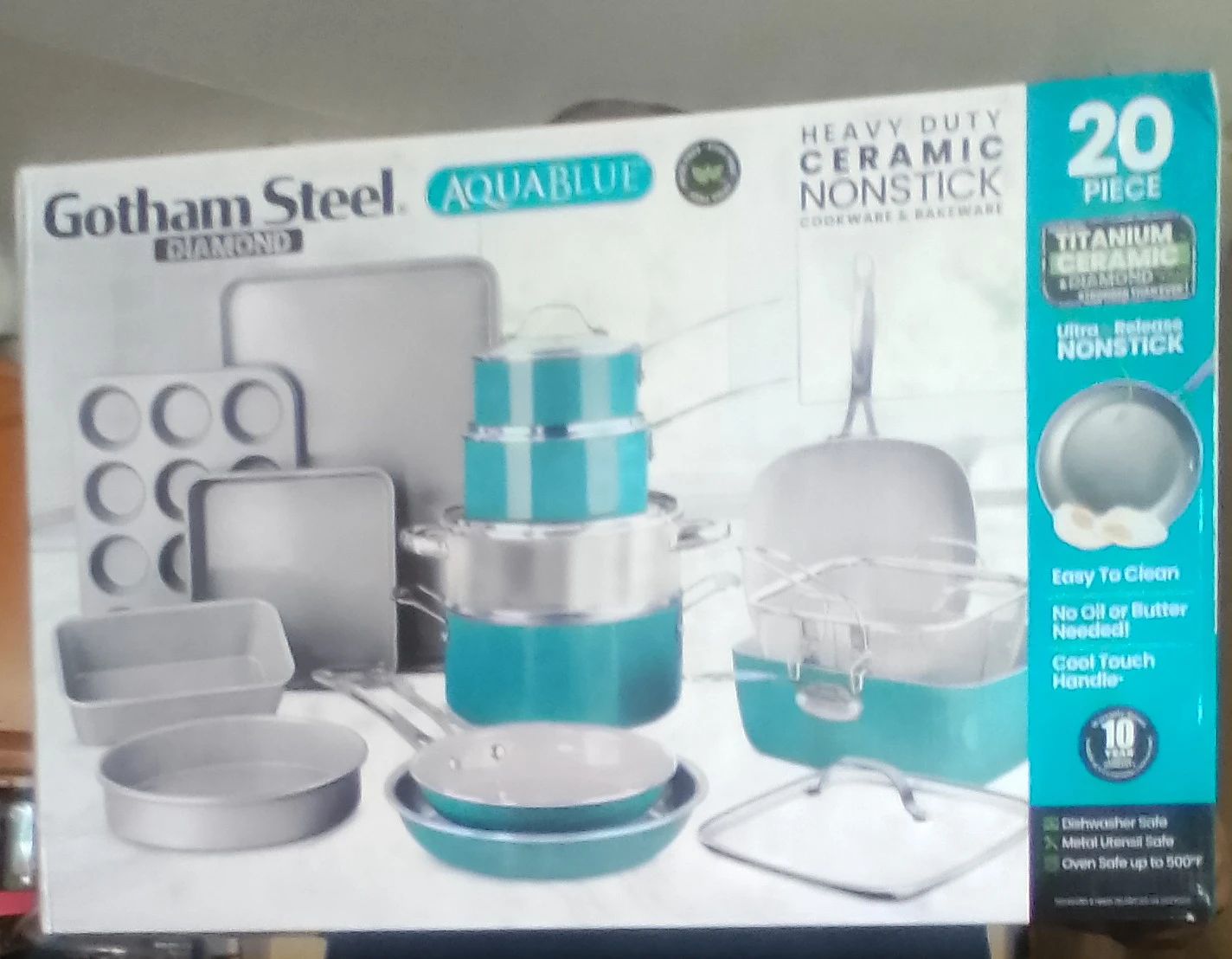Gotham Steel Diamond 20-Piece Cookware & Bakeware Set