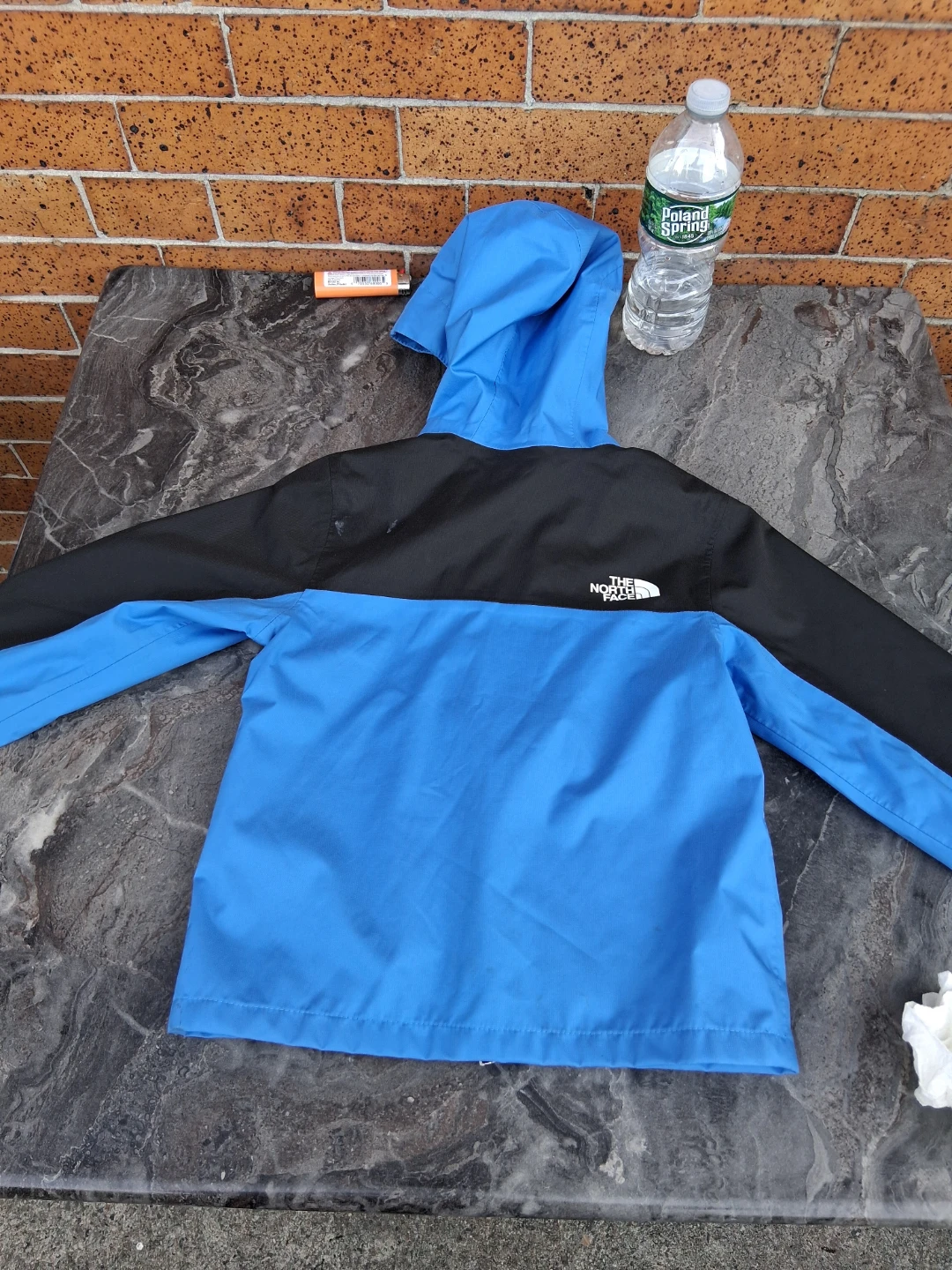 The North Face Boys Blue & Black Hooded Jacket