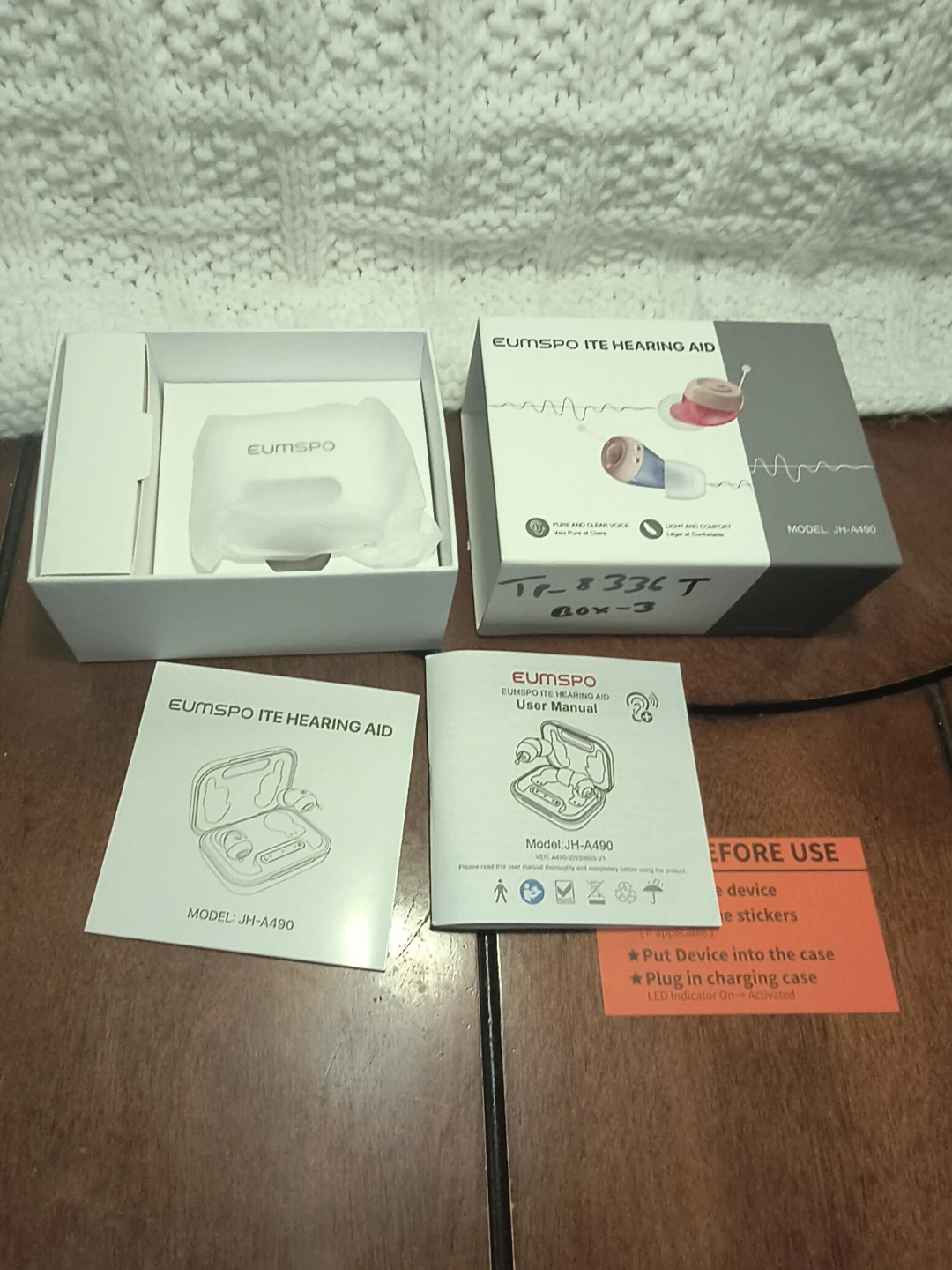 Eumspo ITE Hearing Aid JH-A490 with Charging Case - photo 3