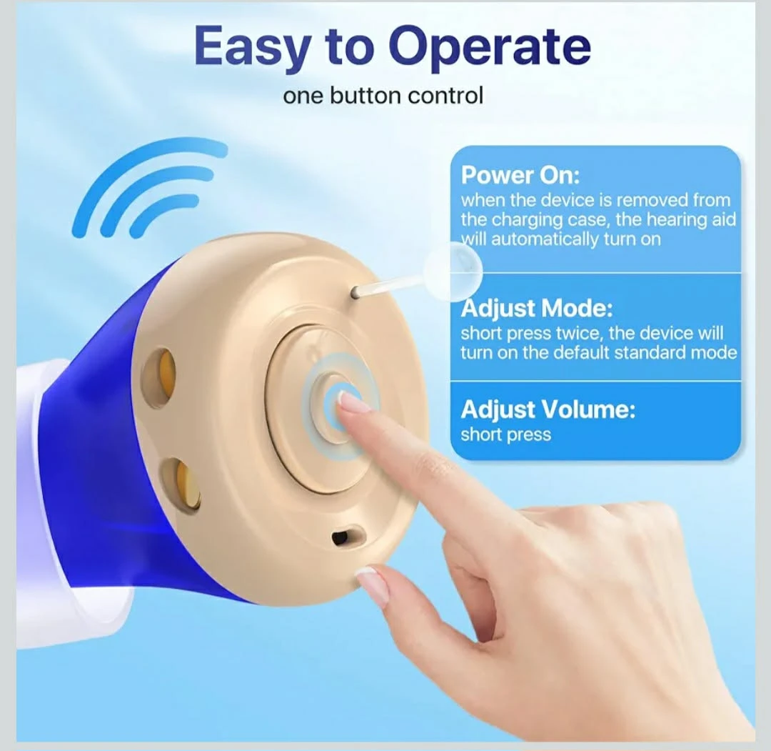 Eumspo ITE Hearing Aid JH-A490 with Charging Case - photo 5