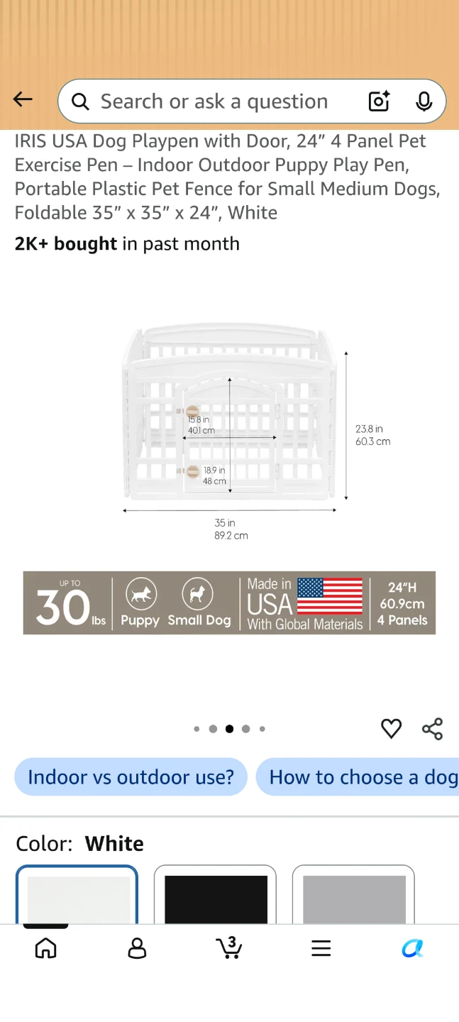 IRIS USA Dog Playpen with Door - photo 5