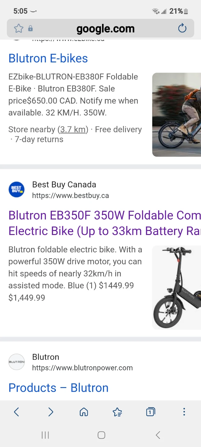 Blutron EB380F Foldable Electric Bike - photo 5