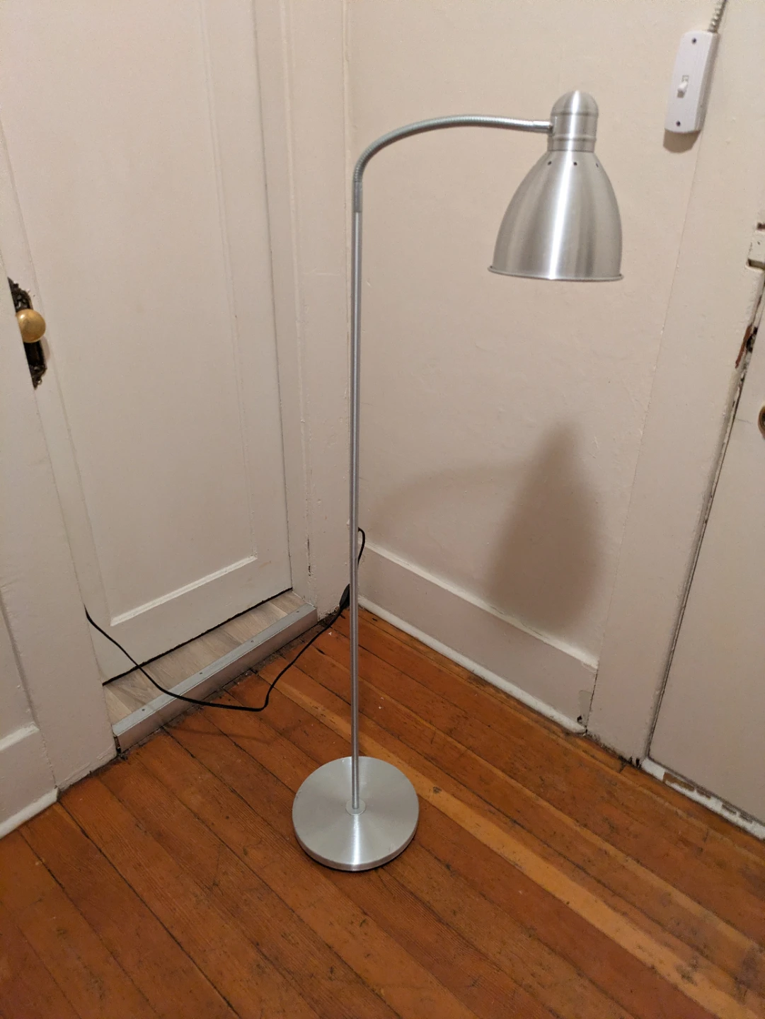 Adjustable Floor Lamp - Silver