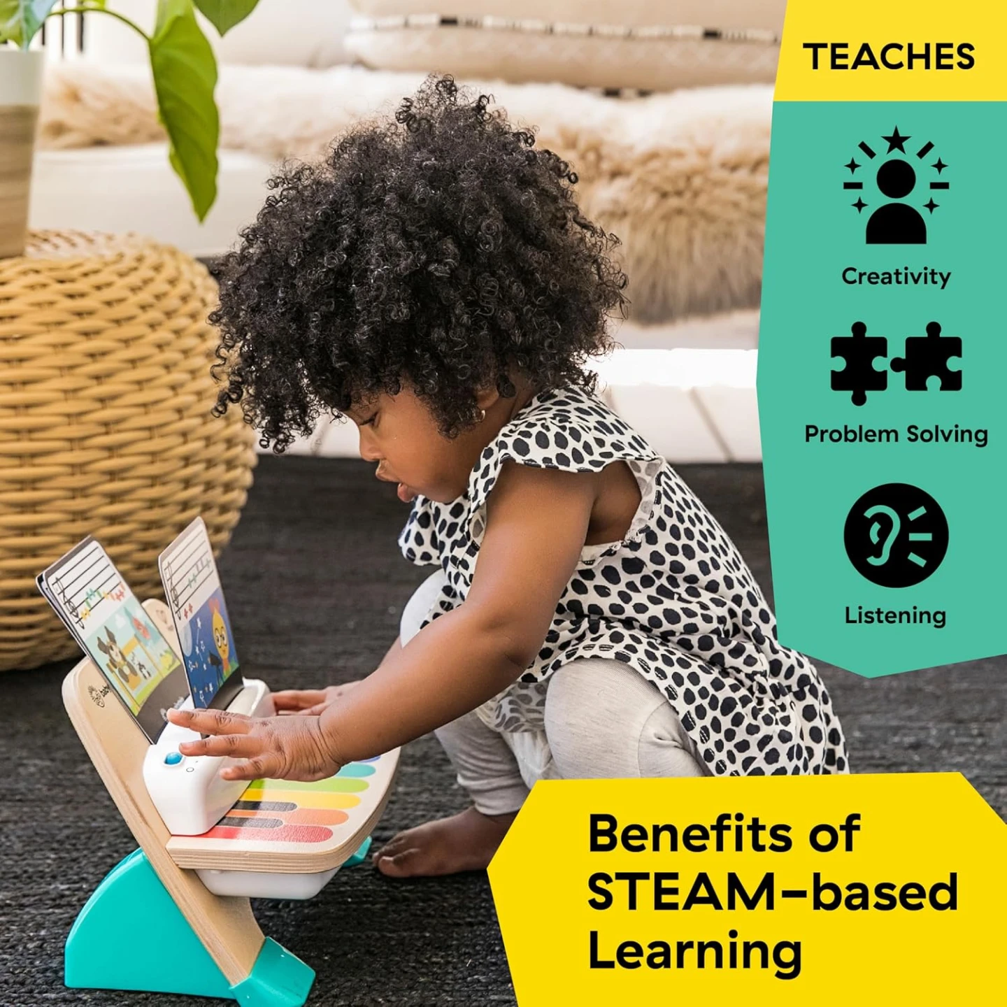 Baby Einstein and Hape Magic Touch Wooden Toy Piano - photo 4