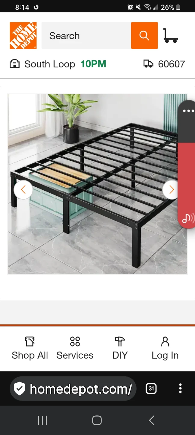 Full Size Steel Bedframe