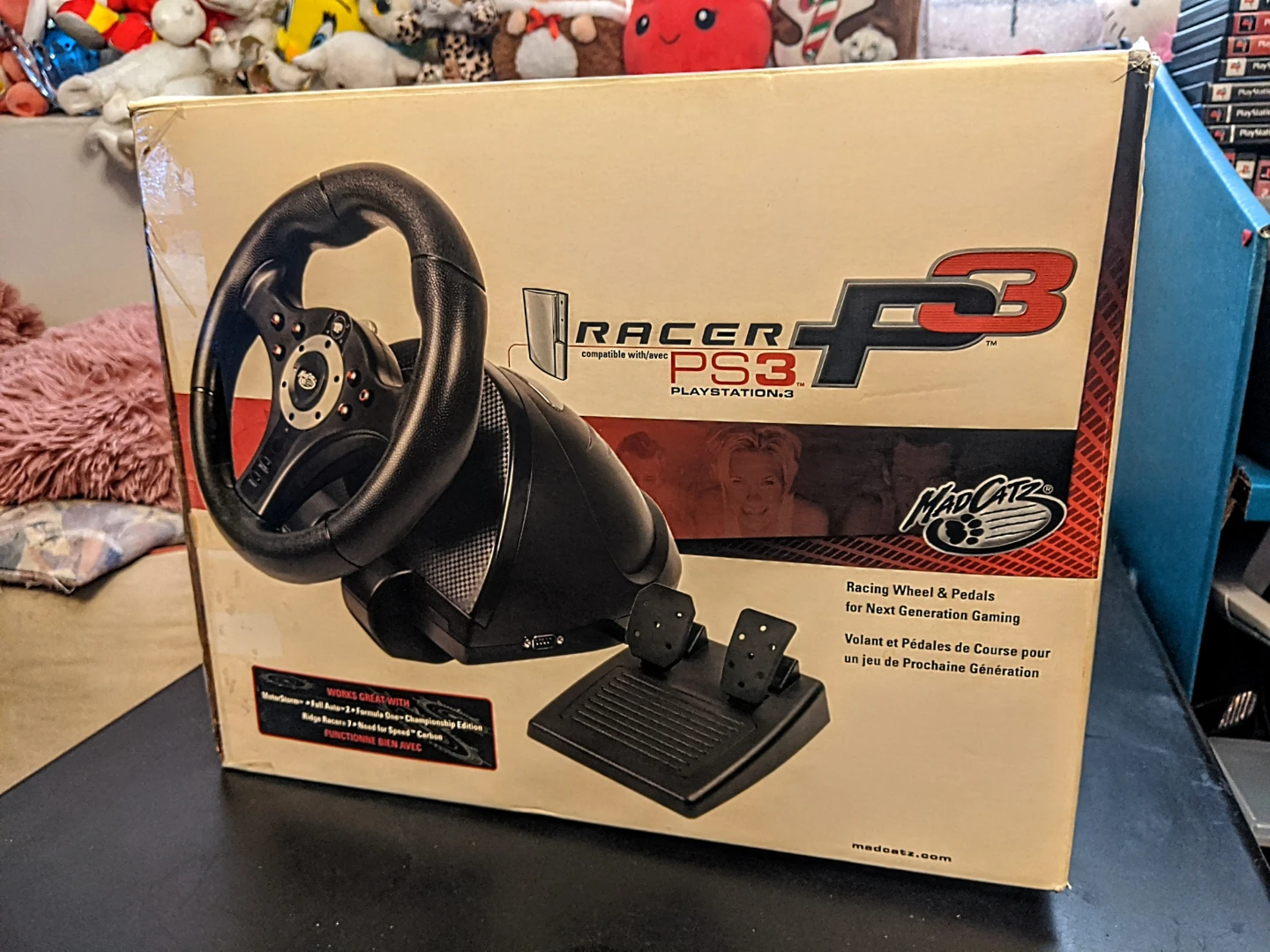 Mad Catz RACER P3 Racing Wheel & Pedals for PS3