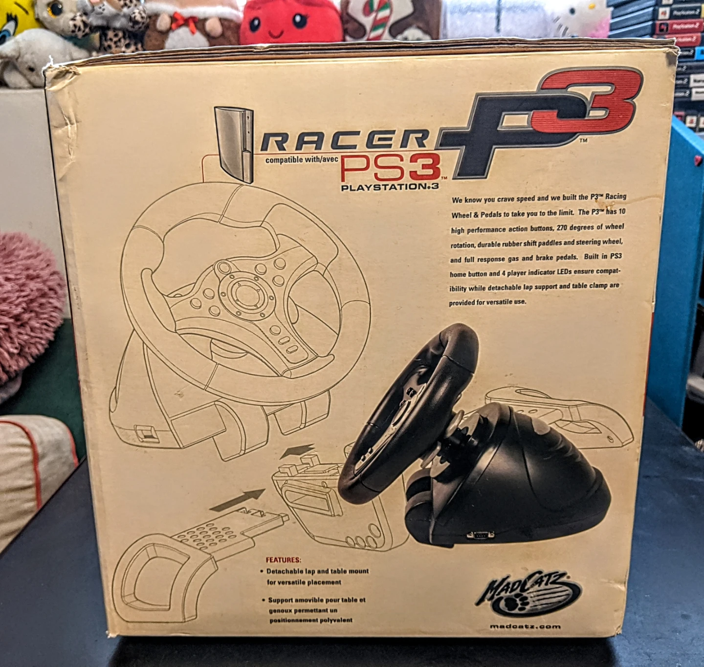 Mad Catz RACER P3 Racing Wheel & Pedals for PS3 - photo 2