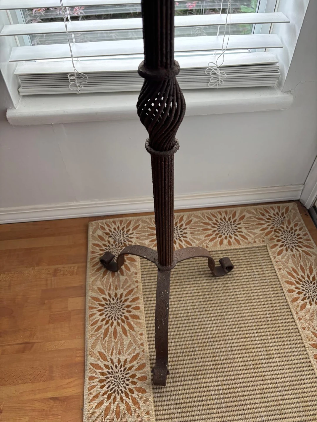 Ornate Metal Candle Holder Stand
