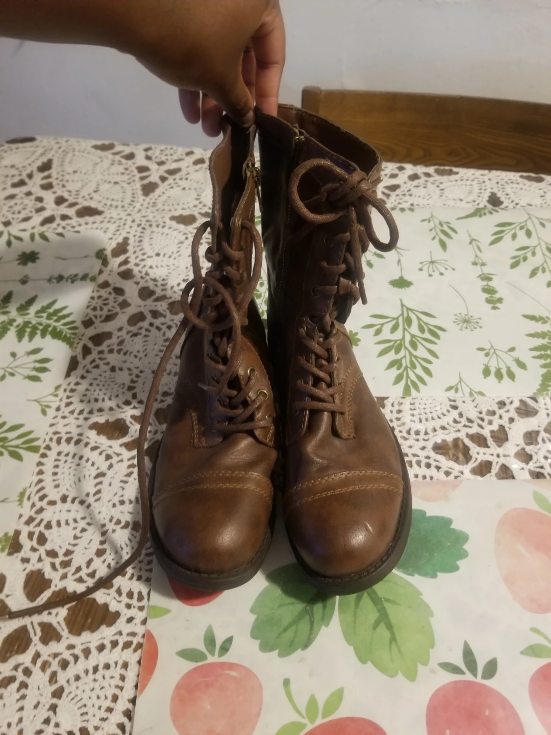 BRASH Laced Combat Boots Size 9
