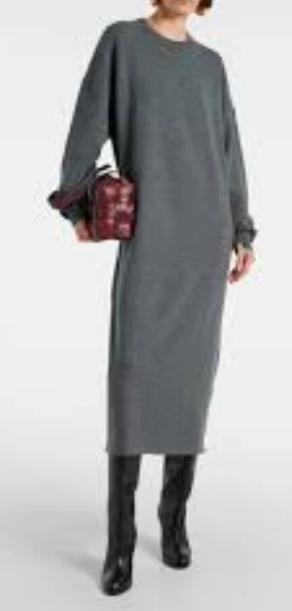 H&M Grey Long Sleeve Knit Dress
