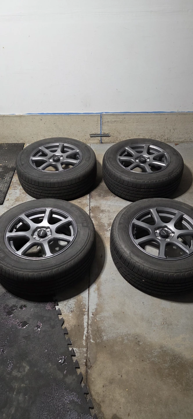 Michelin Defender 215/65R16 Tires with Rims