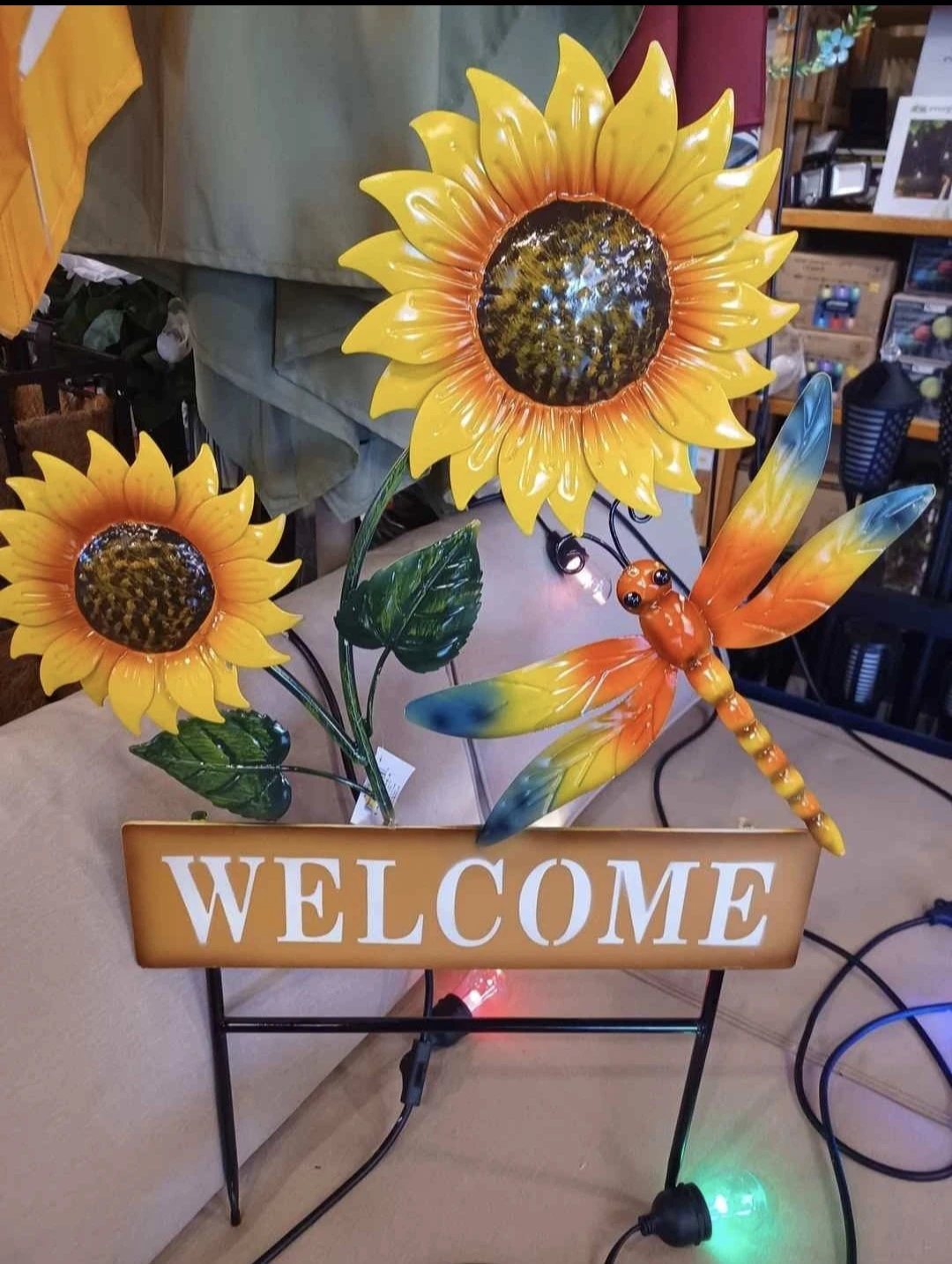 Metal Sunflower & Butterfly Welcome Sign $25 each. - photo 5