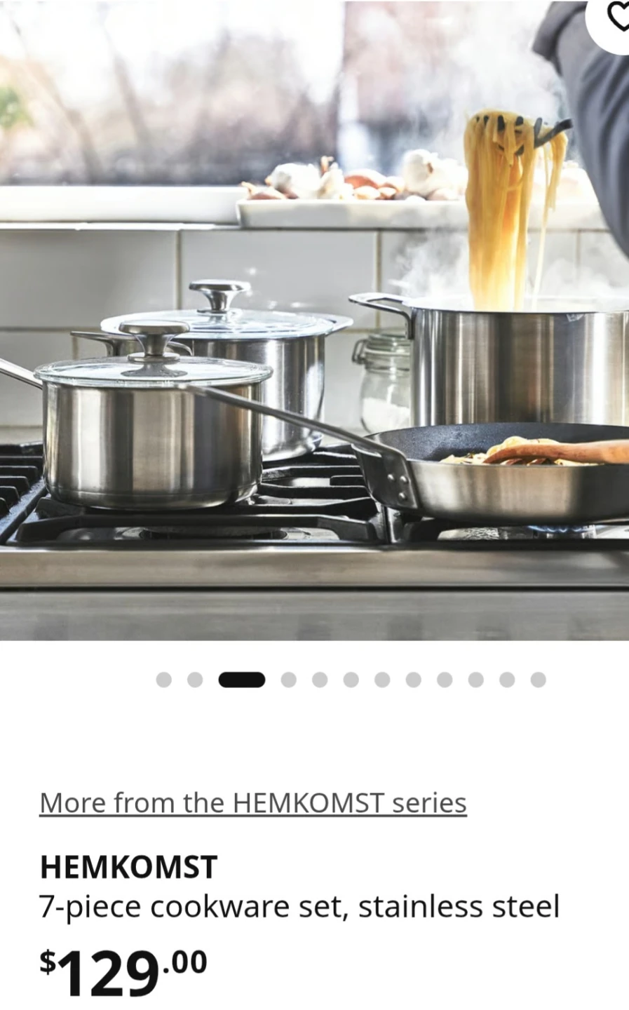 IKEA HEMKOMST 7-piece Stainless Steel Cookware Set - photo 5
