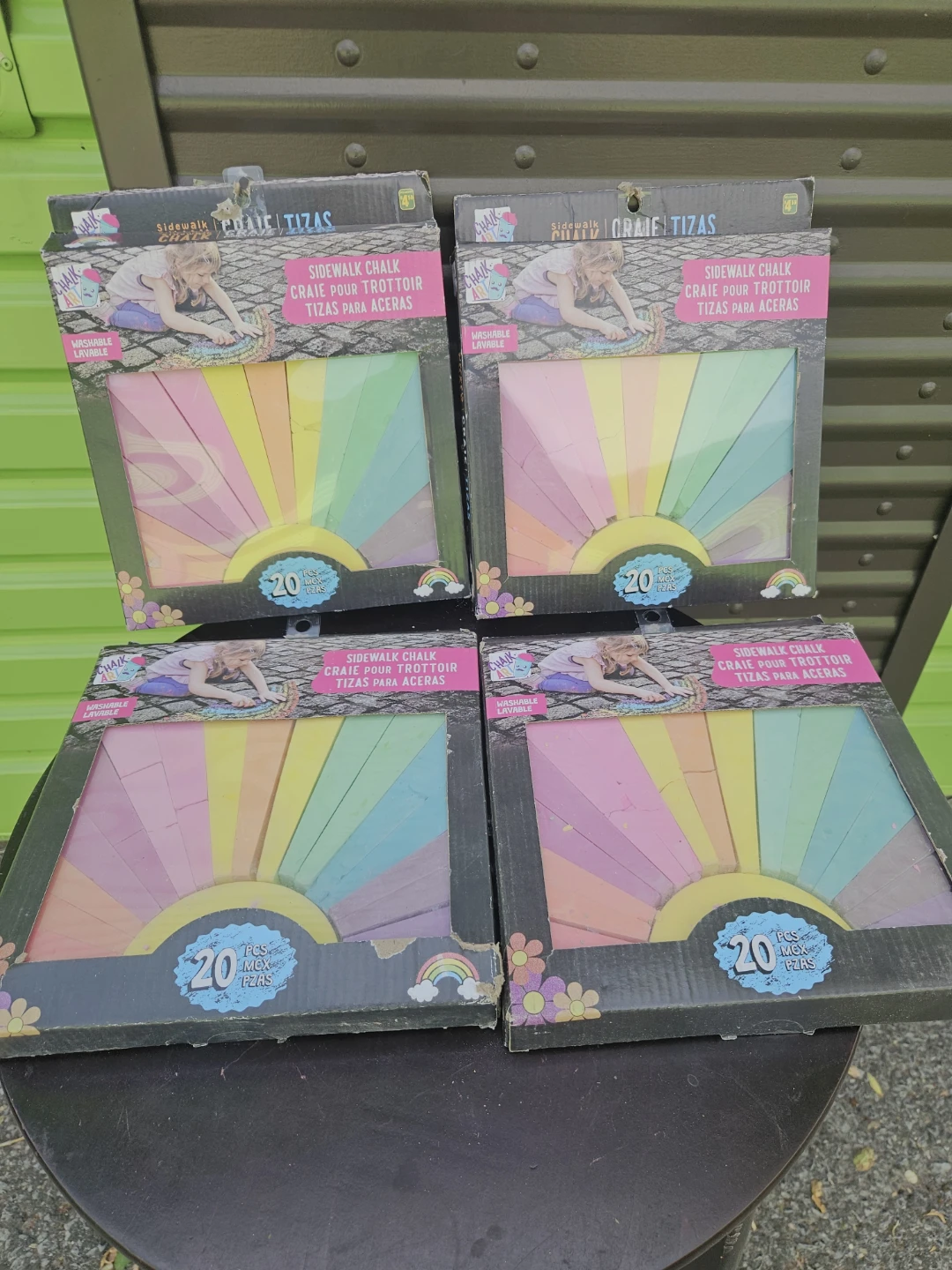 Sidewalk Chalk 4 packs - 20 Piece Set