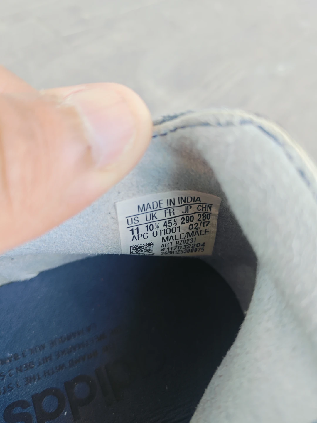 Adidas Blue Leather Sneakers - photo 3