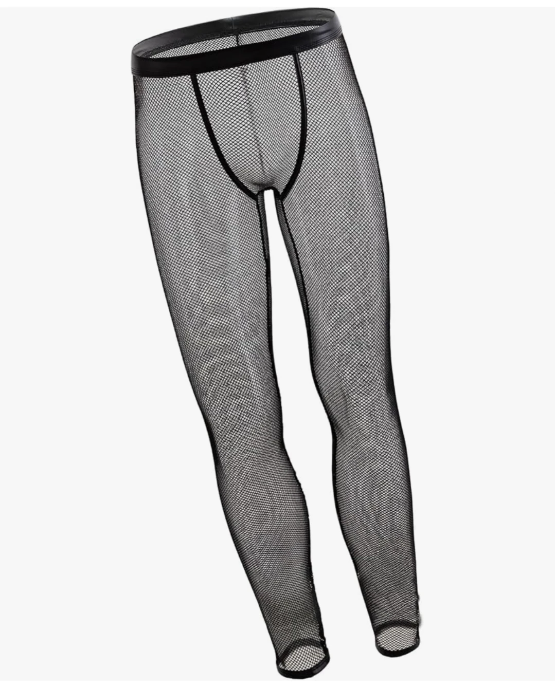 Black Fishnet Thermal Leggings