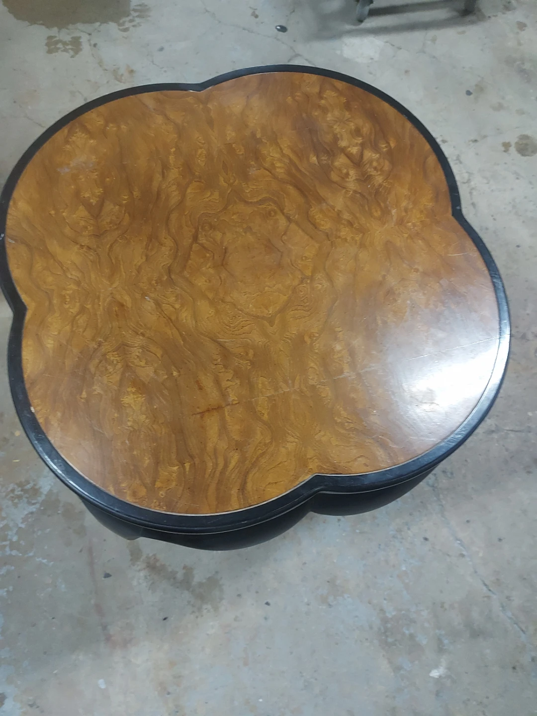 Unique Carved Wood Side Table