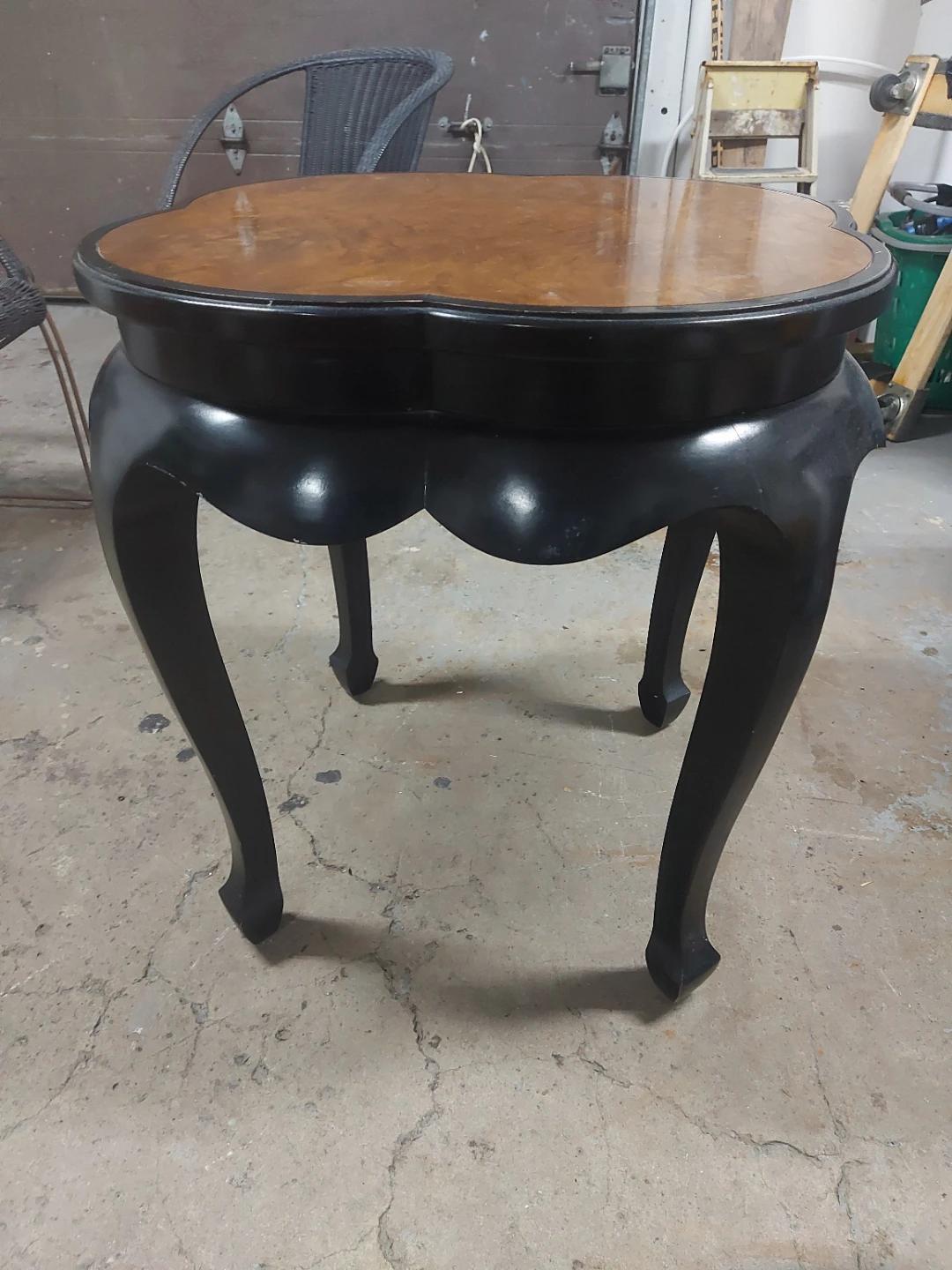 Unique Carved Wood Side Table - photo 2