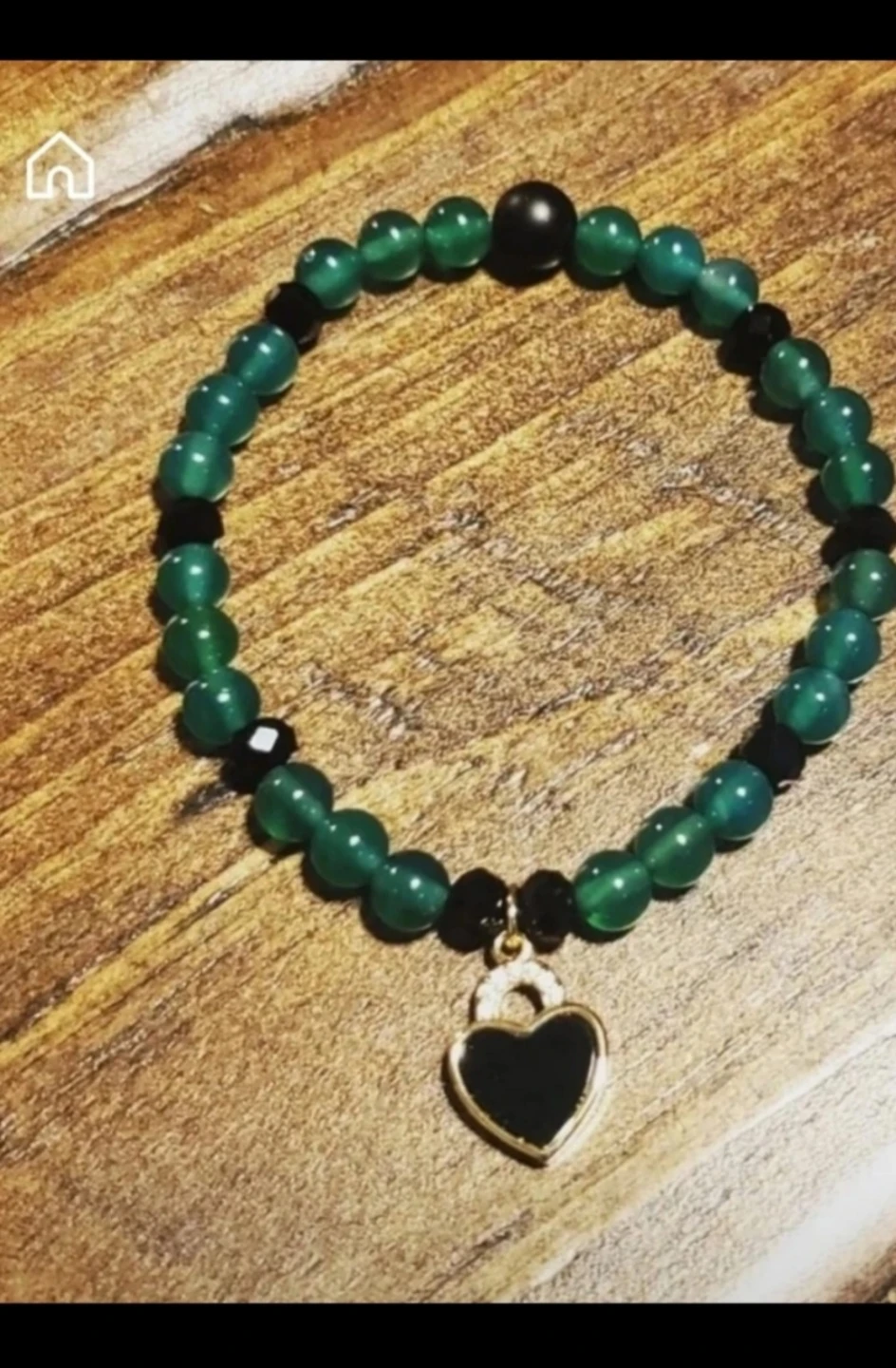 Green Beaded Bracelet