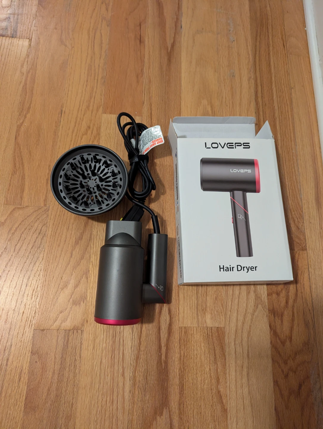 LOVERPS Hair Dryer with Diffuser
