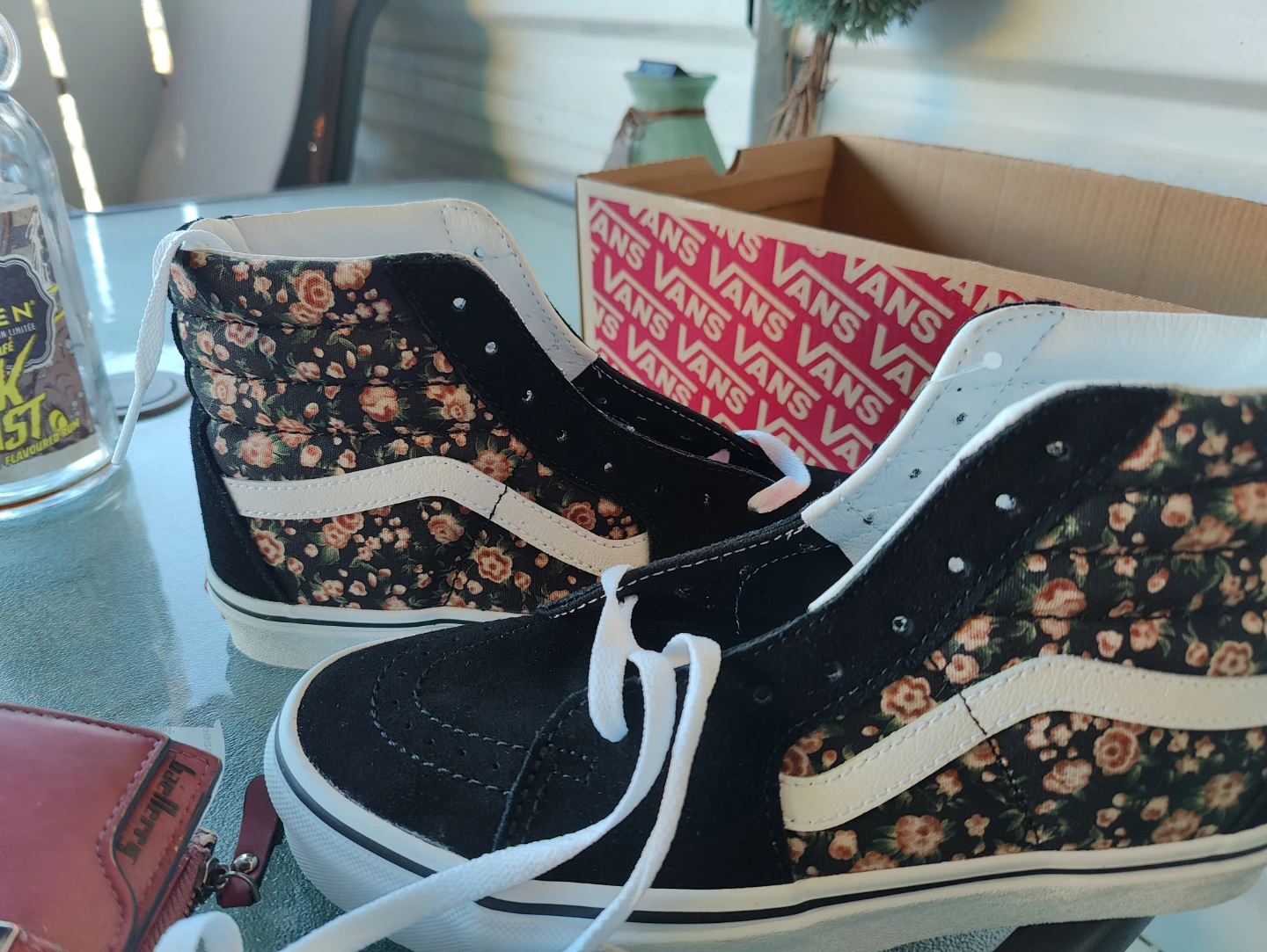 Vans Sk8-Hi Rose Dreams Black/White High Top Sneakers - photo 2