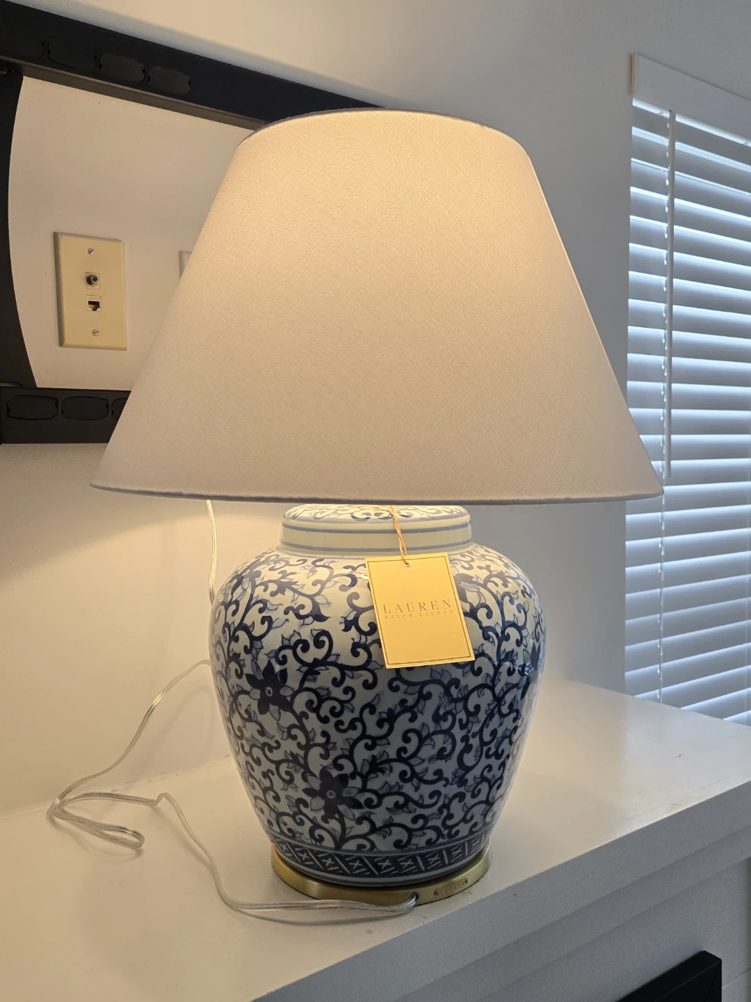 Lauren Ralph Lauren Blue & White Ginger Jar Table Lamp