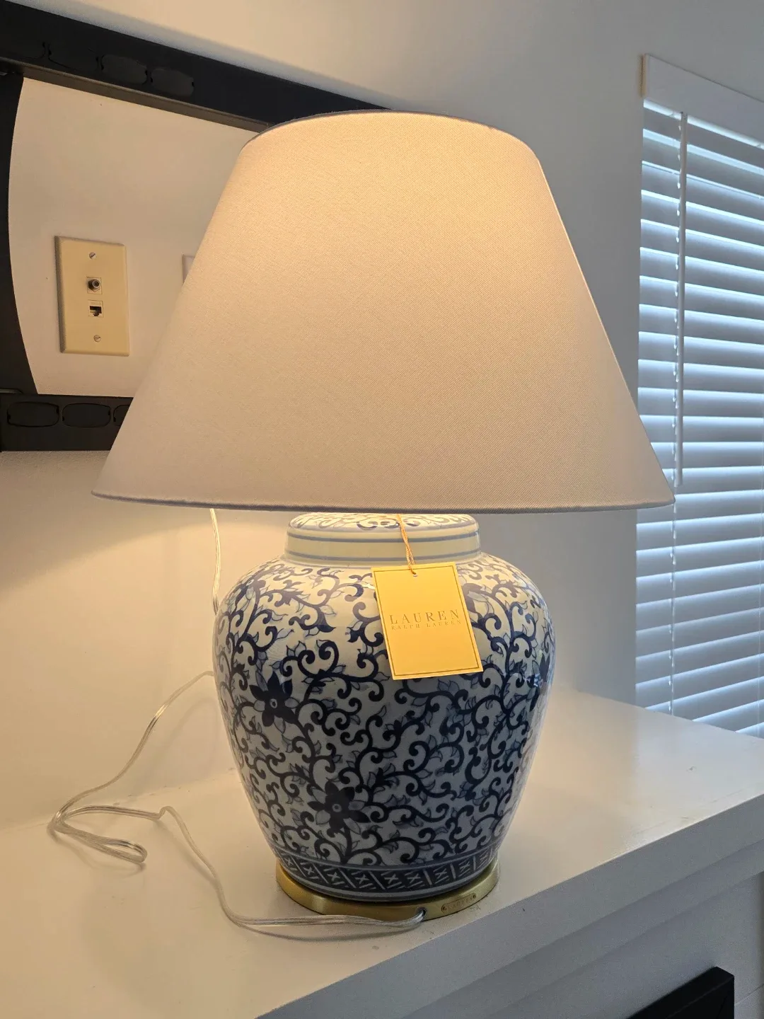 Lauren Ralph Lauren Blue & White Ginger Jar Table Lamp