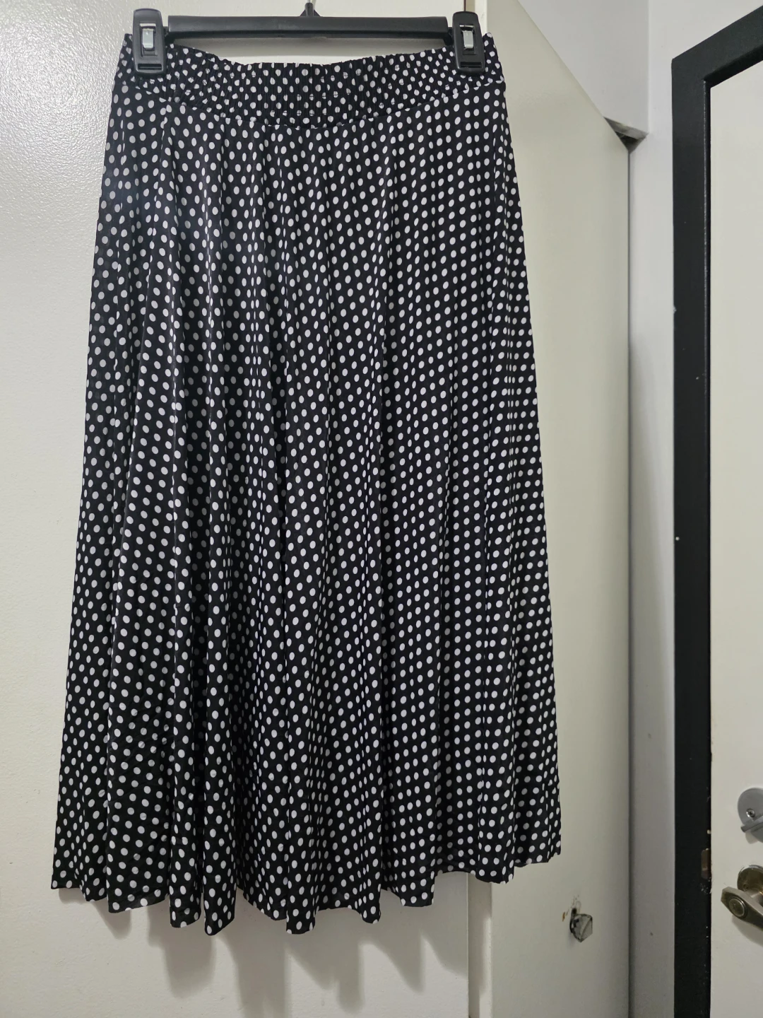Black and White Polka Dot Skirt