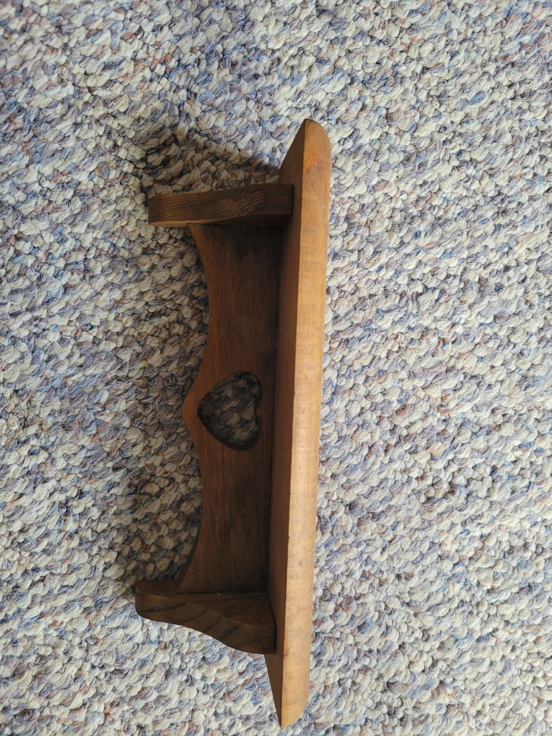 Vintage mini heart shelf