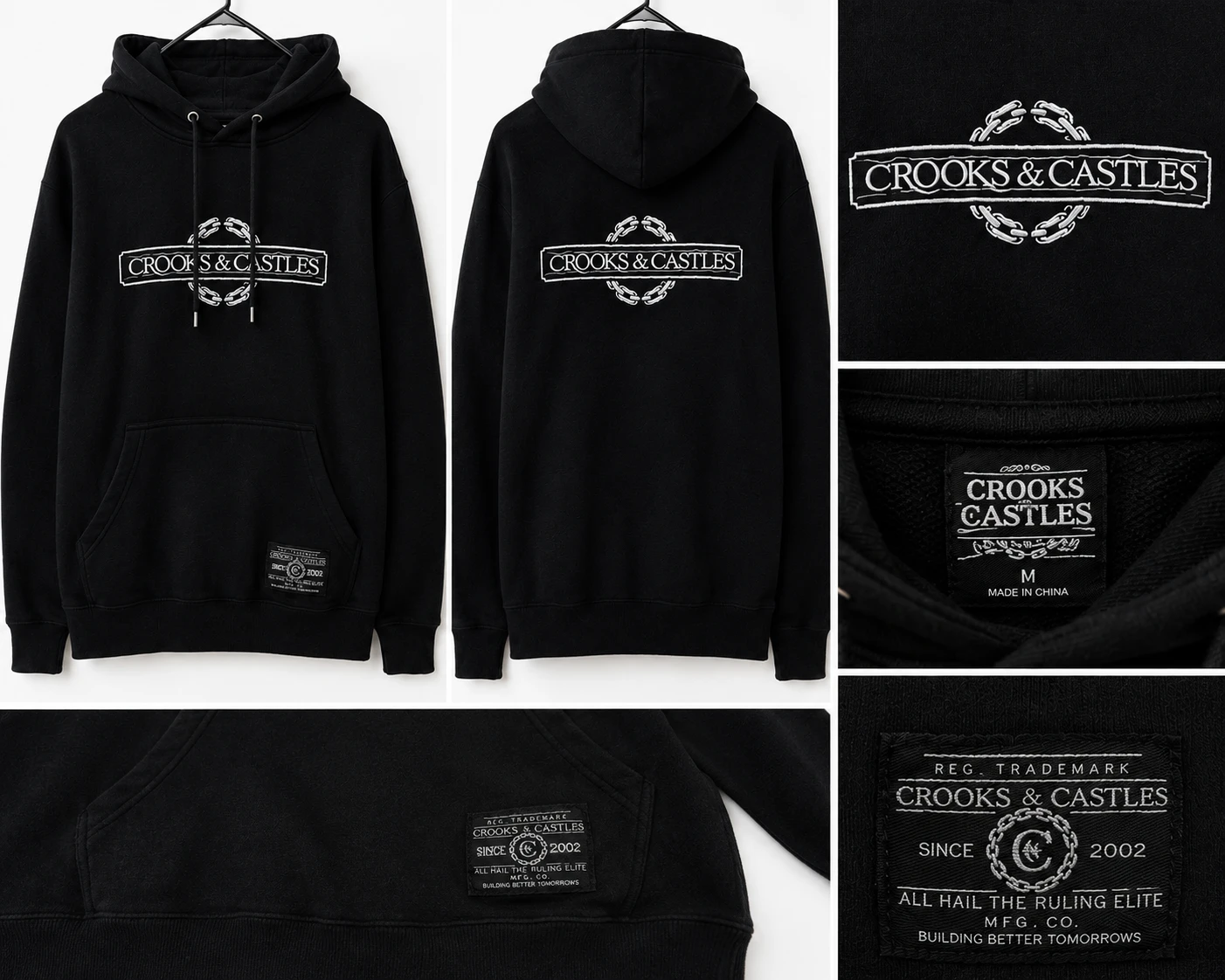Crooks & Castles Black Hoodie